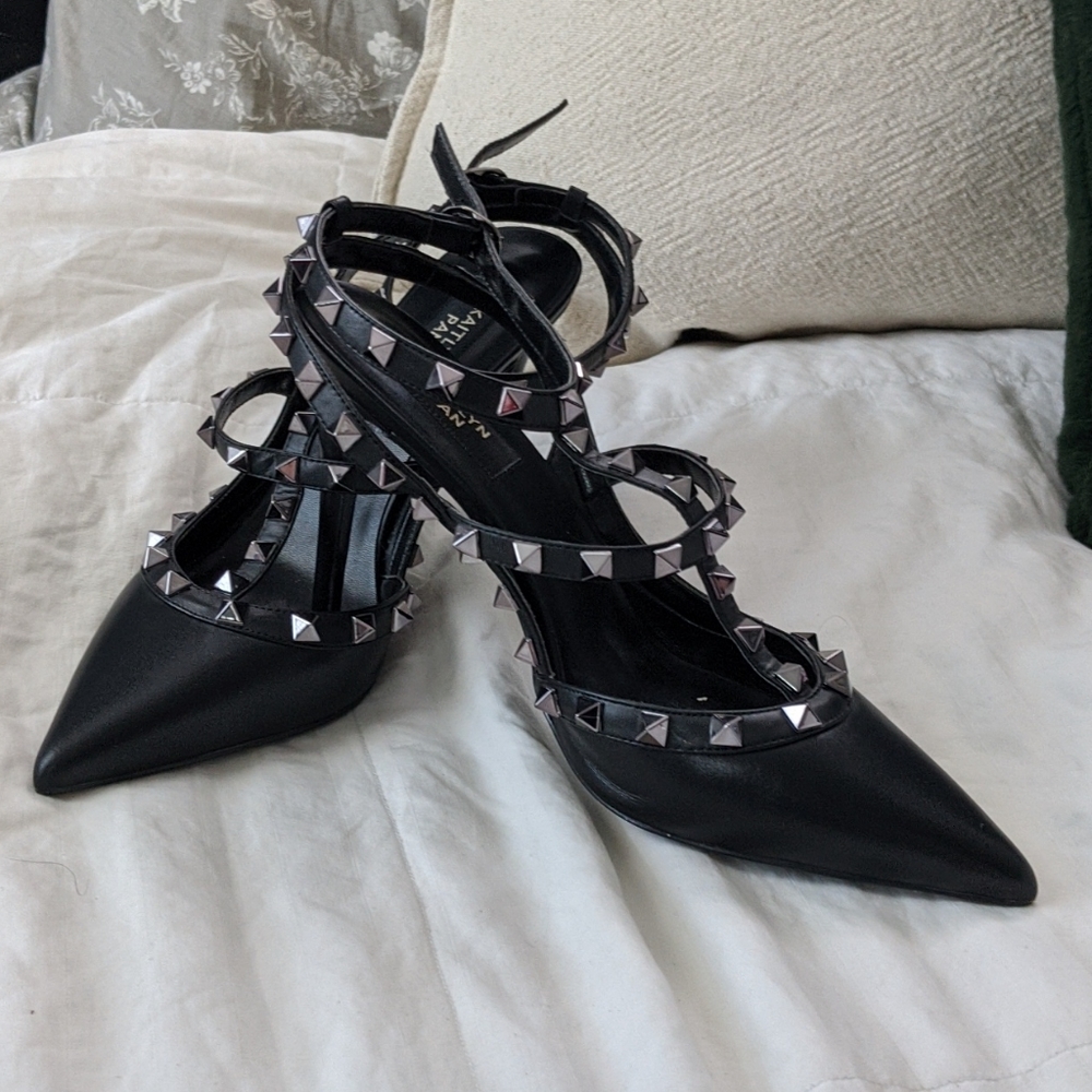 Kaitlyn Pan studded heels